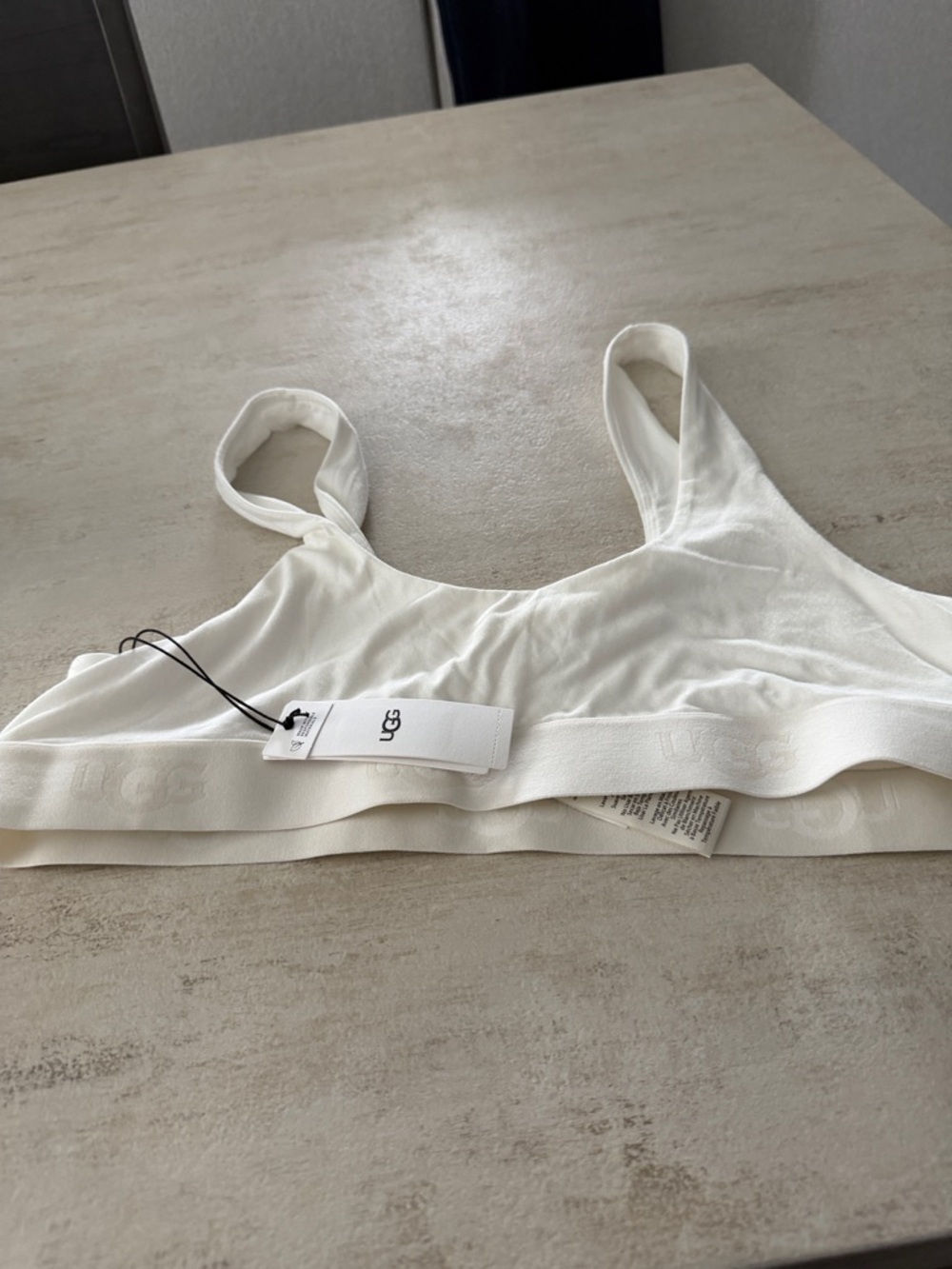 UGG Women's off White Gwendolyn Scoop Neck Bralette. XL - Picture 10 of 10